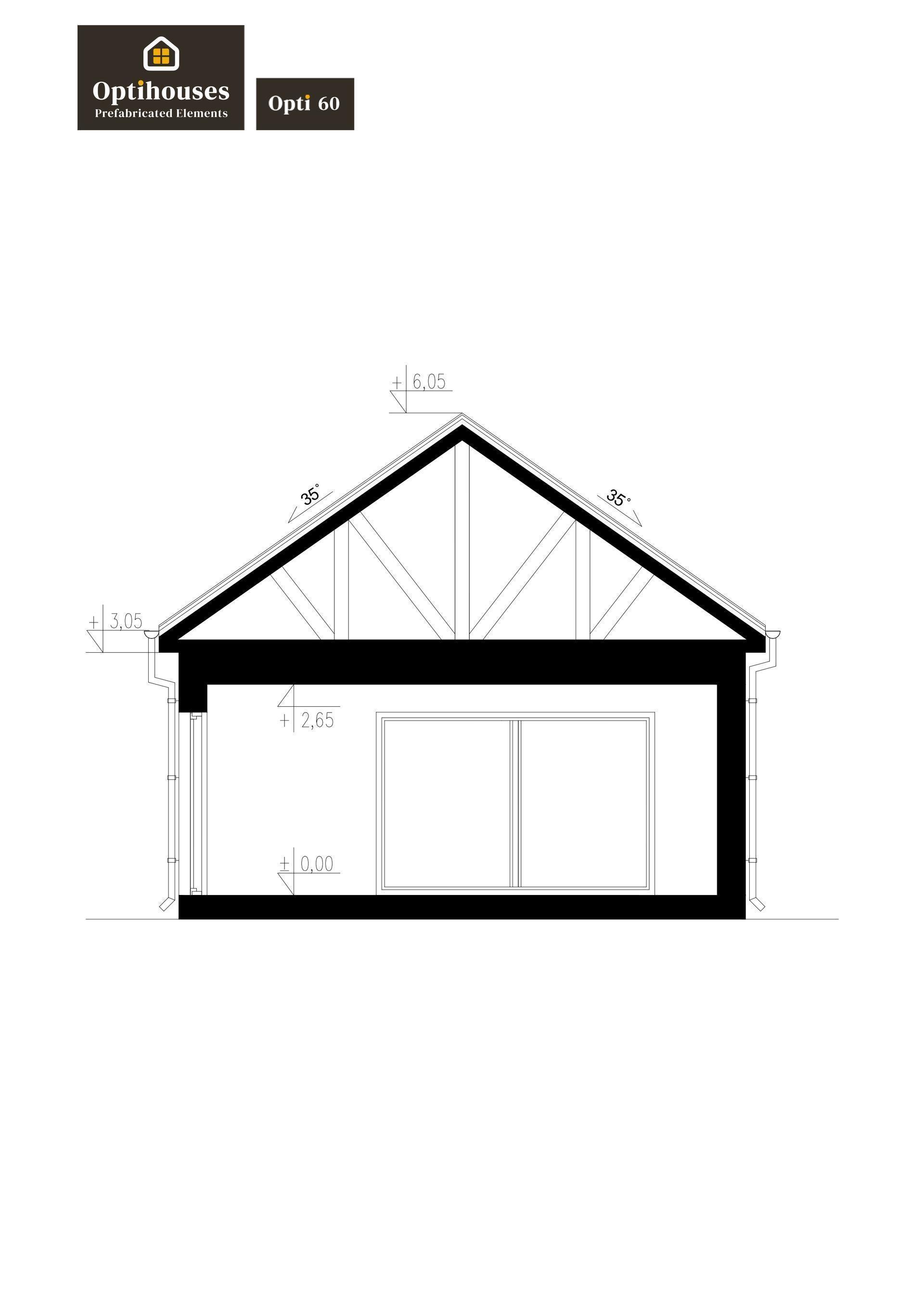 Przekrój domu OPTI 60